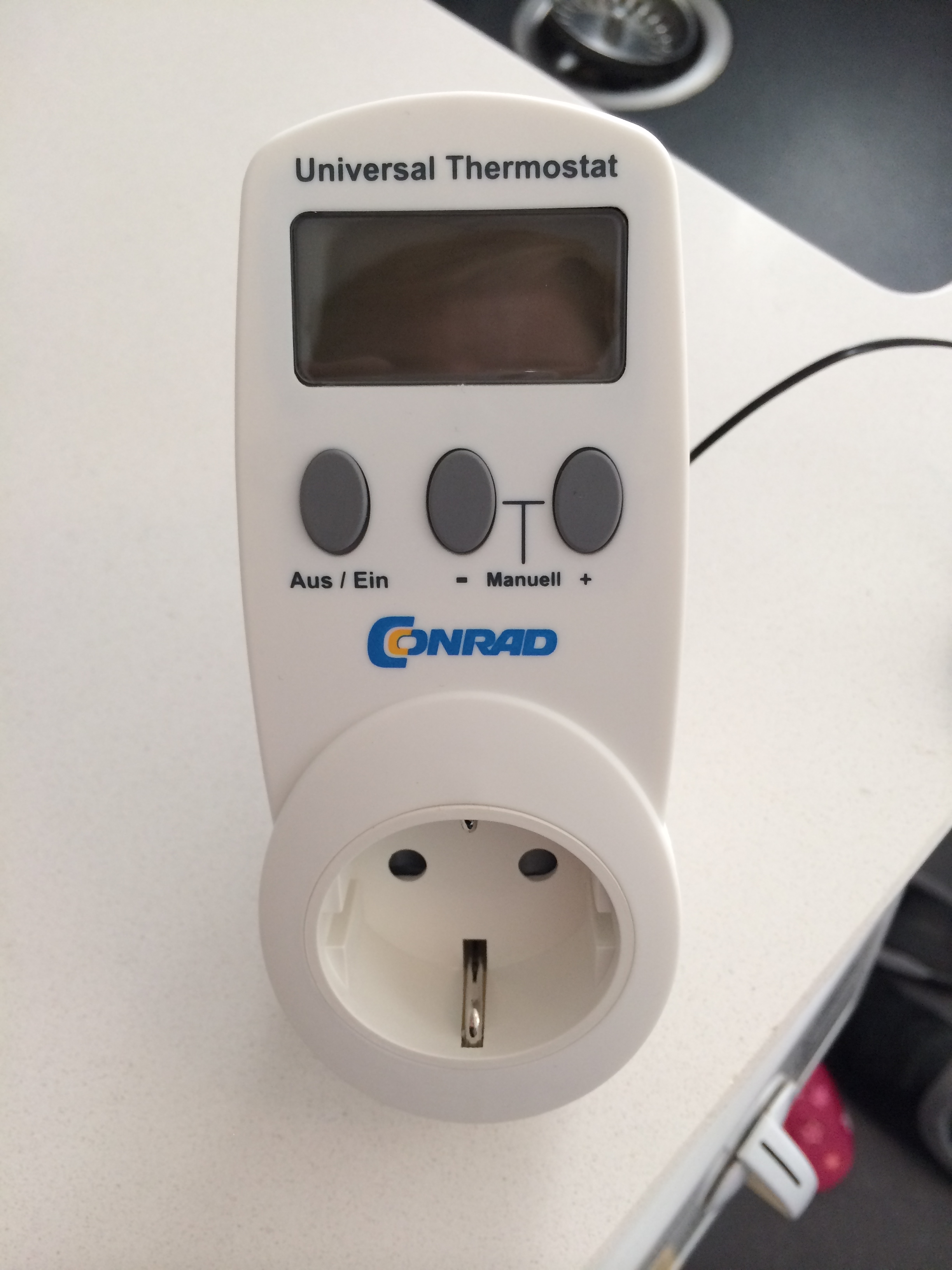 Bevæger sig ikke controller energi Stikkontakt med termostat (termometer) - perfekt til frostsikring af skur!  - Livets små ting
