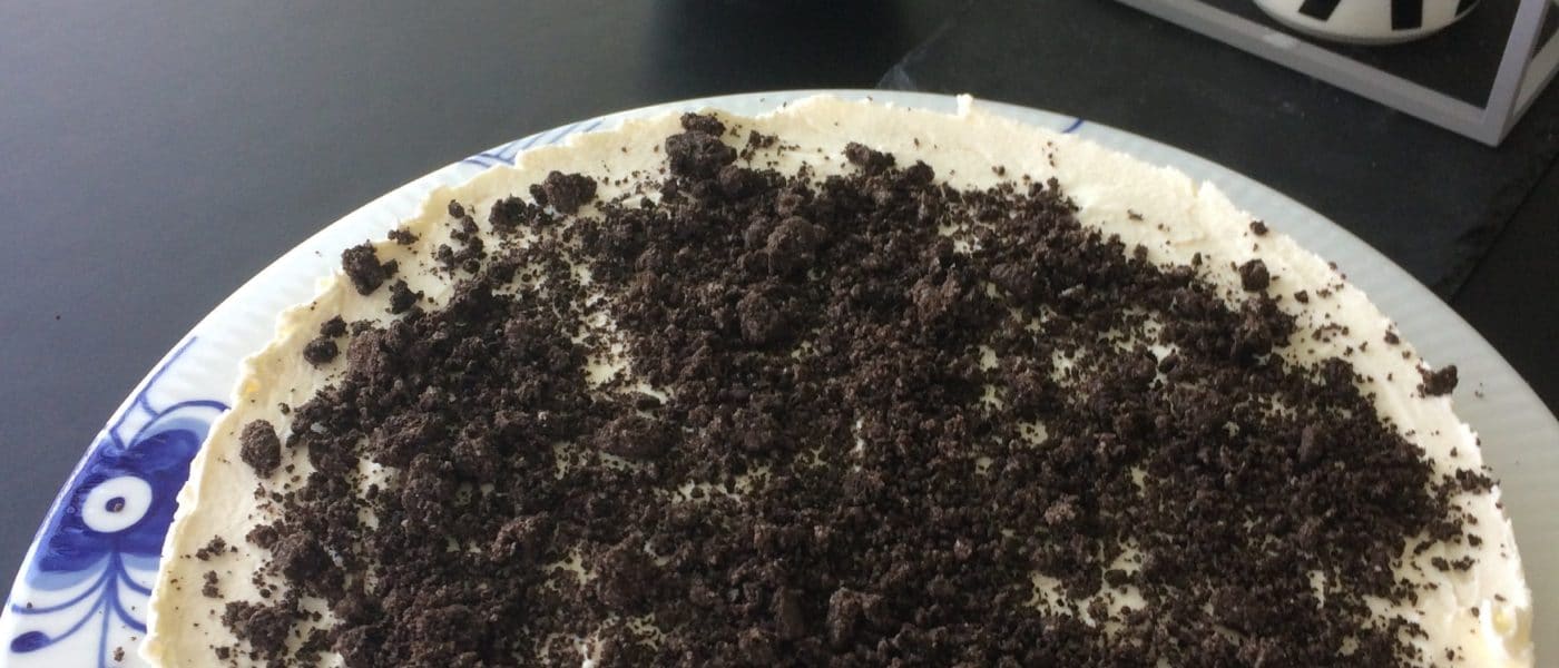 oreo cheesecake med oreos super lækker opskrift god