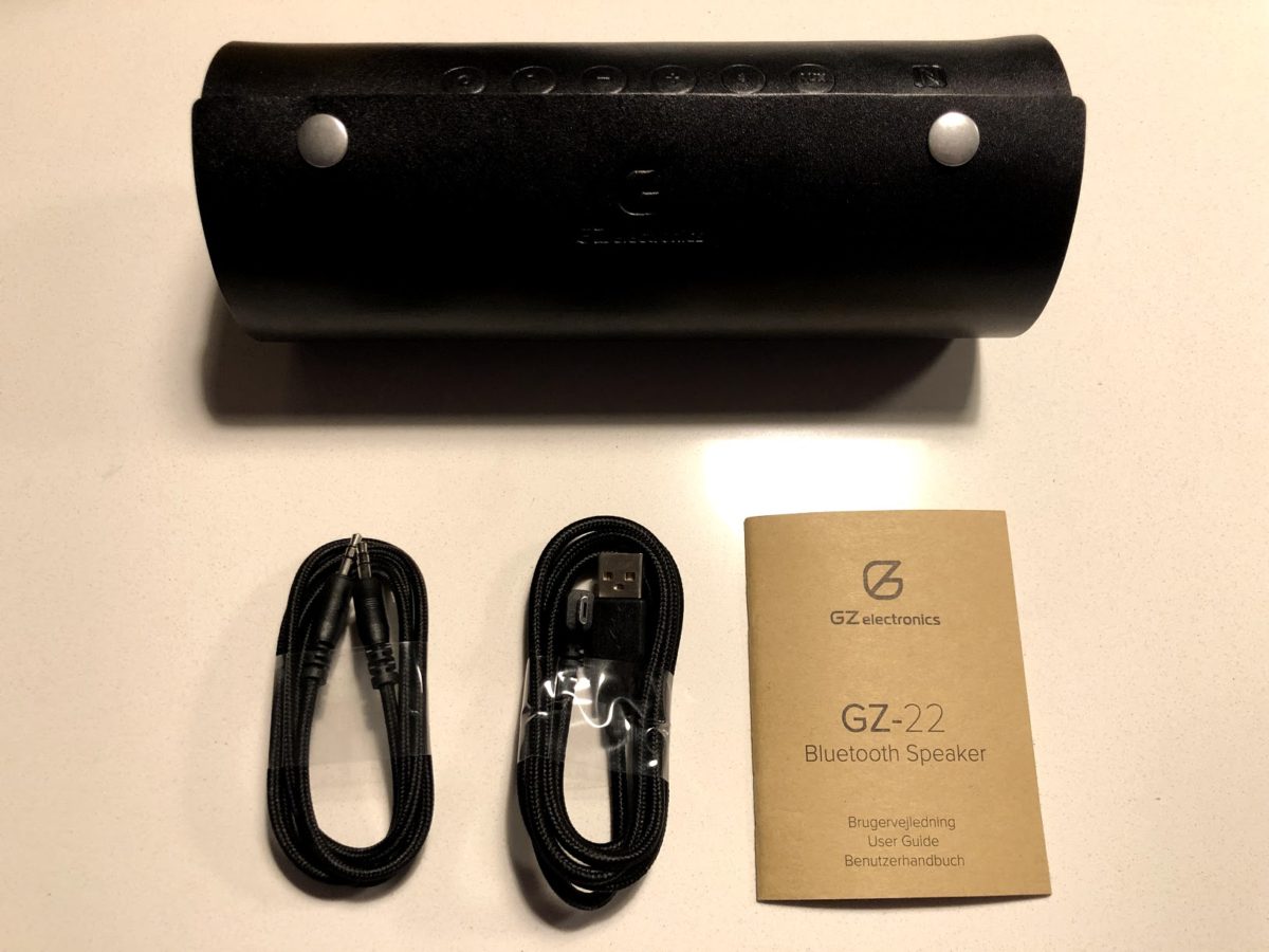 test af bluetooth højtaler gz-22 gz-electronics erfaring review anmeldelse god bluetoothhøjtaler batteritid kvalitetshøjtaler