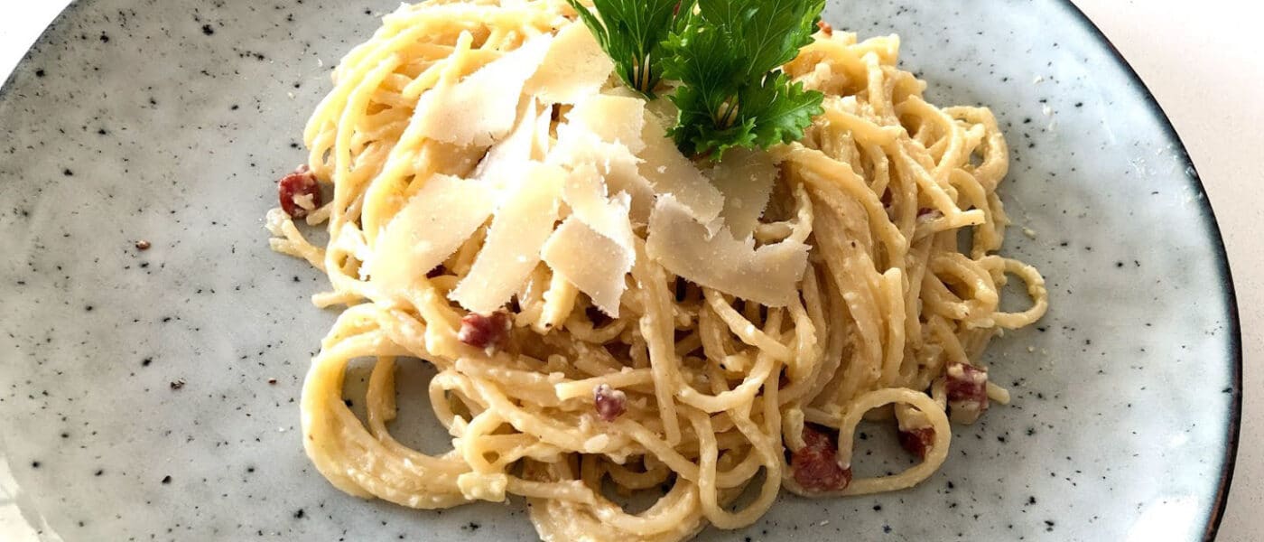 opskrift på pasta spaghetti carbonara spagetti cabonara opskrift på hjemmelavet