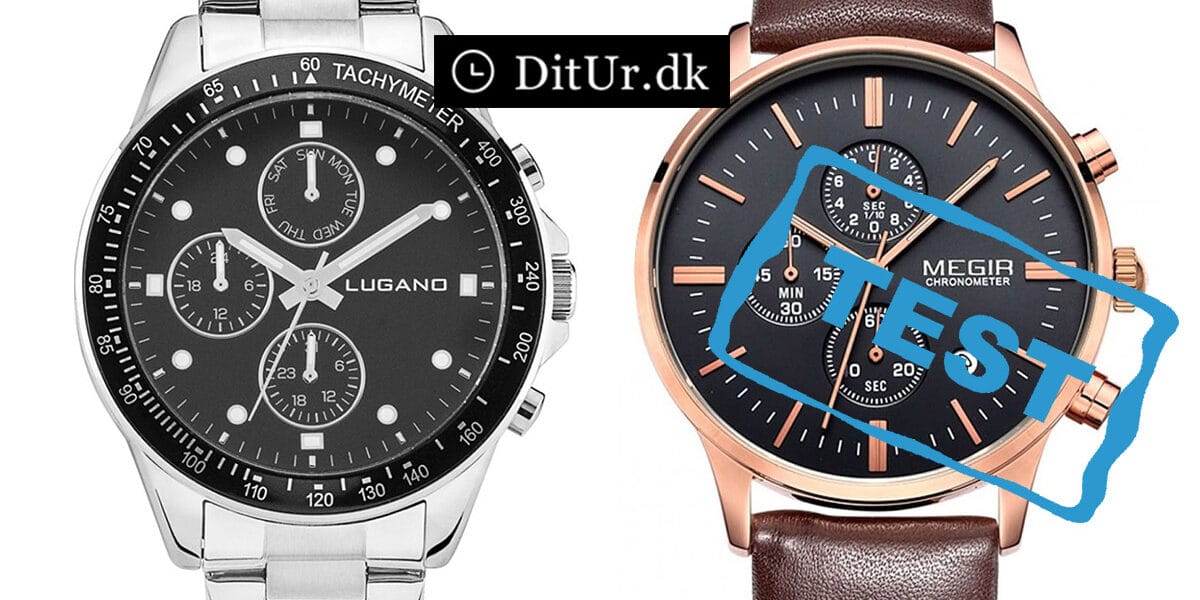 ditur.dk ditur billige ure billigt ur kvalitet megir master brown lugano chrono steel/black kvalitetsur der er prisvenligt test af anmeldelse