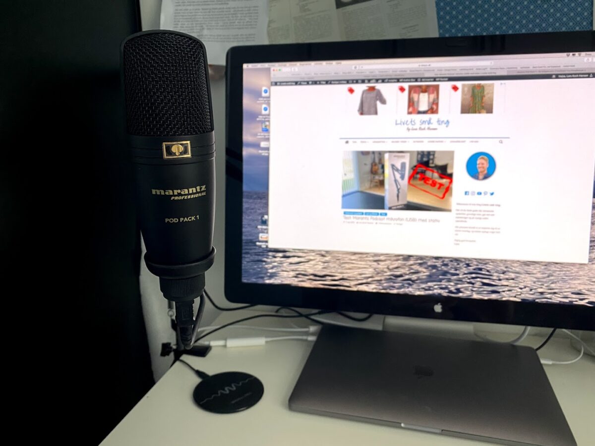 test af god podcast mikrofon Marantz PodPack 1 Professionel podcasts USB microphone god og billig uden støj anmeldelse