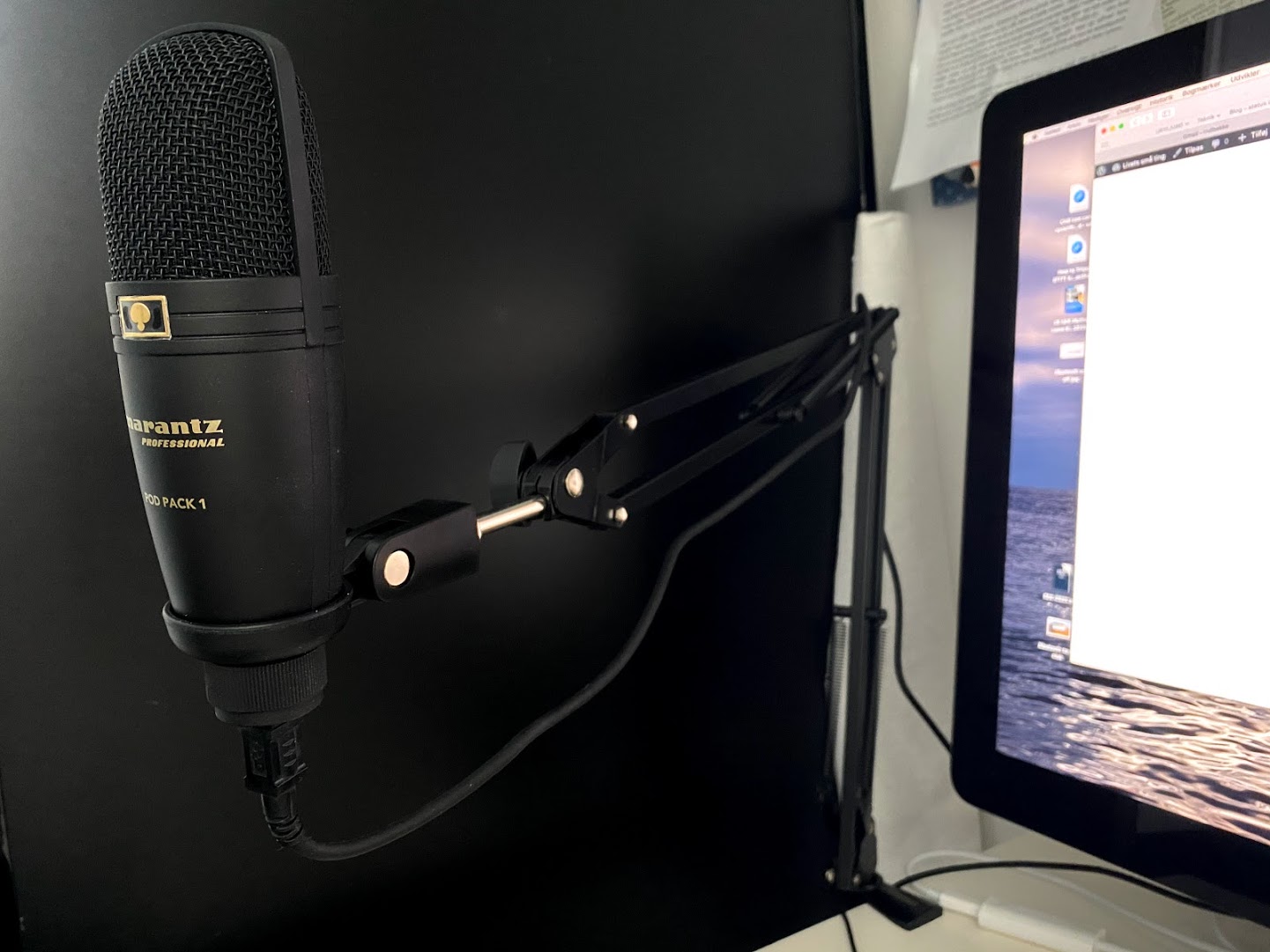 test af god podcast mikrofon Marantz PodPack 1 Professionel podcasts USB microphone god og billig uden støj anmeldelse