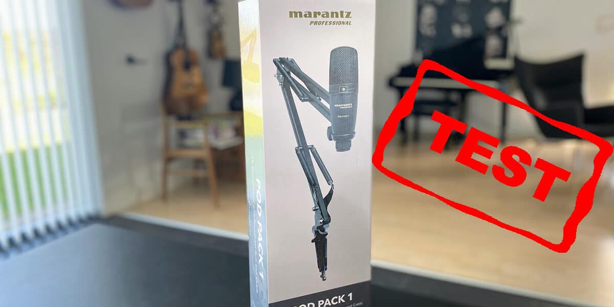 test af god podcast mikrofon Marantz PodPack 1 Professionel podcasts USB microphone god og billig uden støj anmeldelse