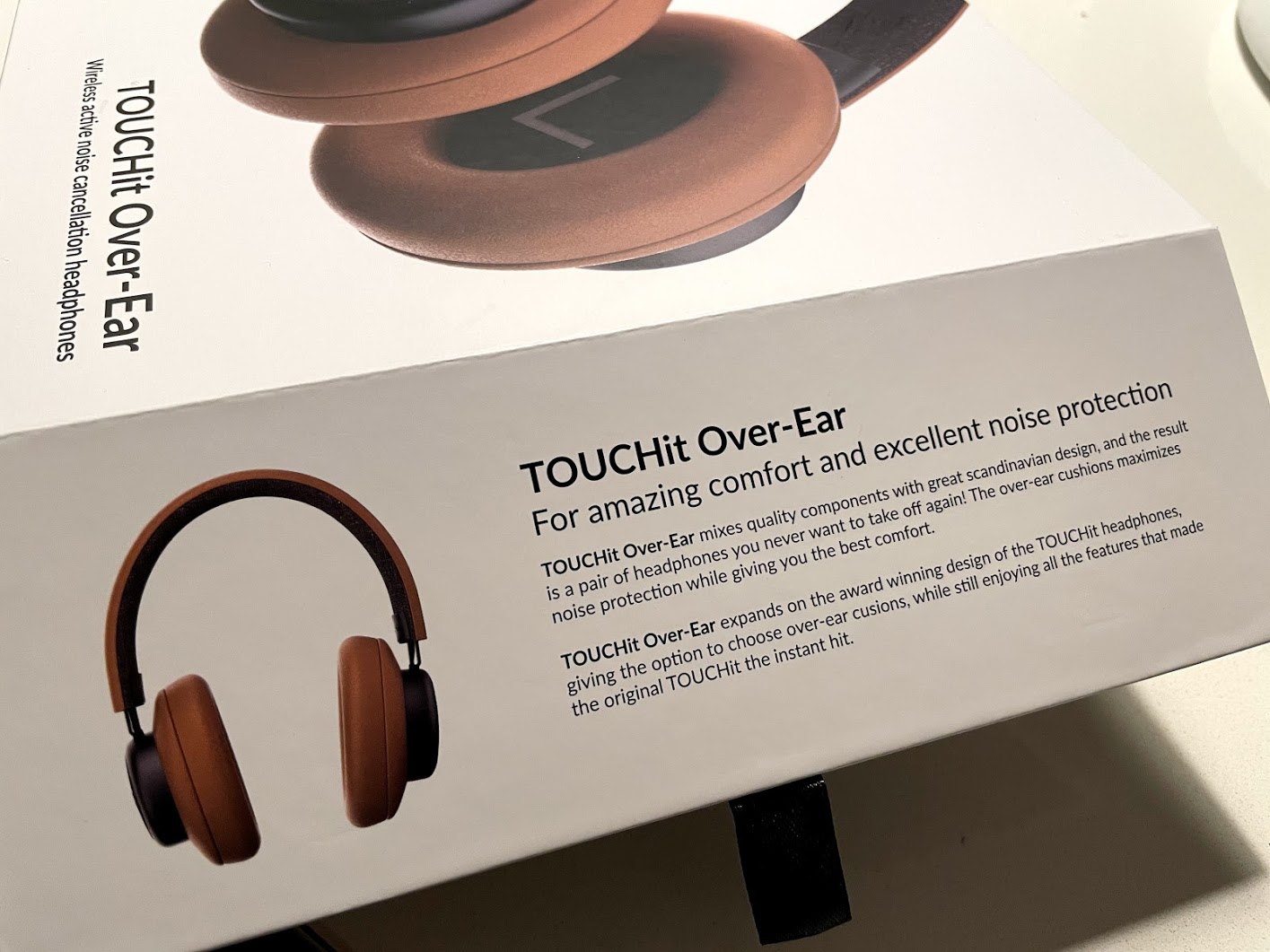 test af sackit touchit over-ear høretelefoner med støjreduktion ANC active noise cancellation hørebøffer støjdæmpning erfaring anmeldelse af