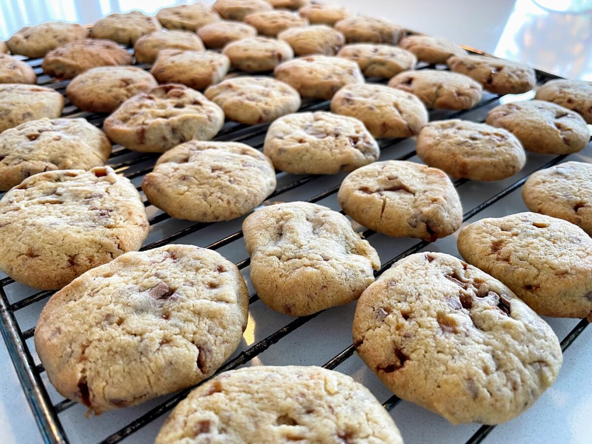 opskrift daim cookies med dajm hjemmelavet småkager indeholder