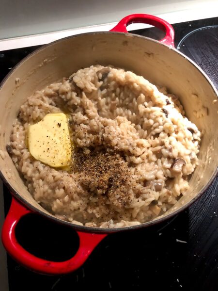 opskrift risotto med kylling og svampe parmesan ost rissotto risoto med ris champignon