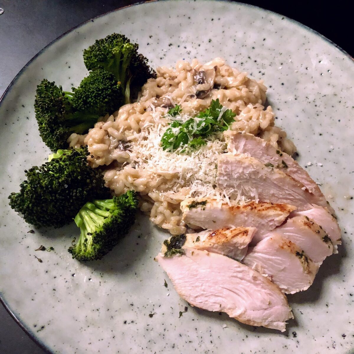 Risotto med kylling og svampe (opskrift) Livets små ting
