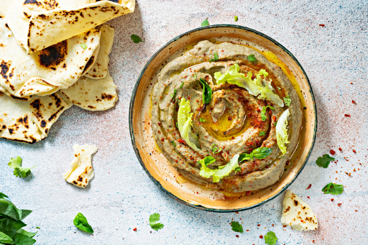 opskrift indisk grillet aubergine creme tilbehør til indiske køkken mad bagt