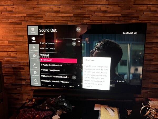 sonos arc LG TV OLED error fault does not work how to get it to play Dolby Atmos vision arc arc