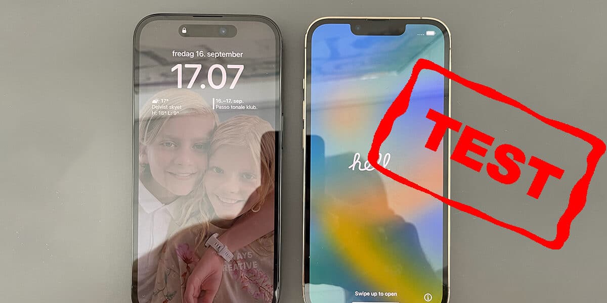 sammenligning iPhone 14 pro vs iPhone 13 pro er det værd at opgradere