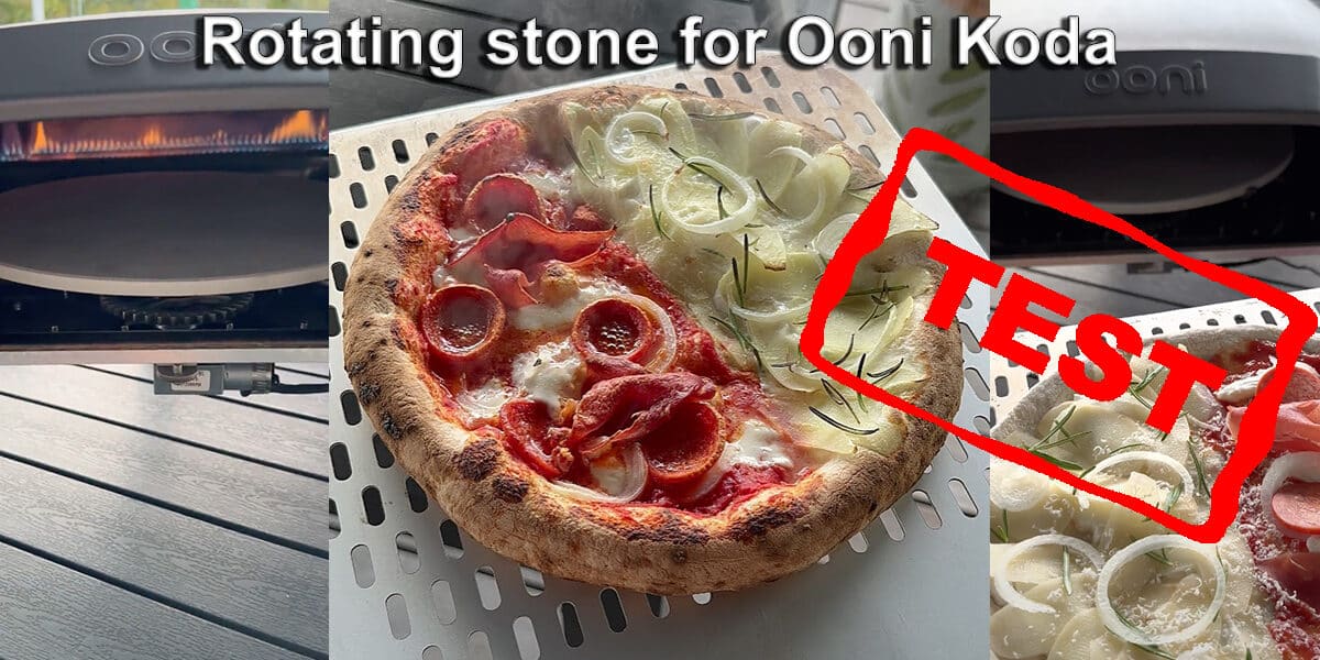 rotating stone for 12 16 hack roterende sten til ooni koda pizzaovn pizzasten