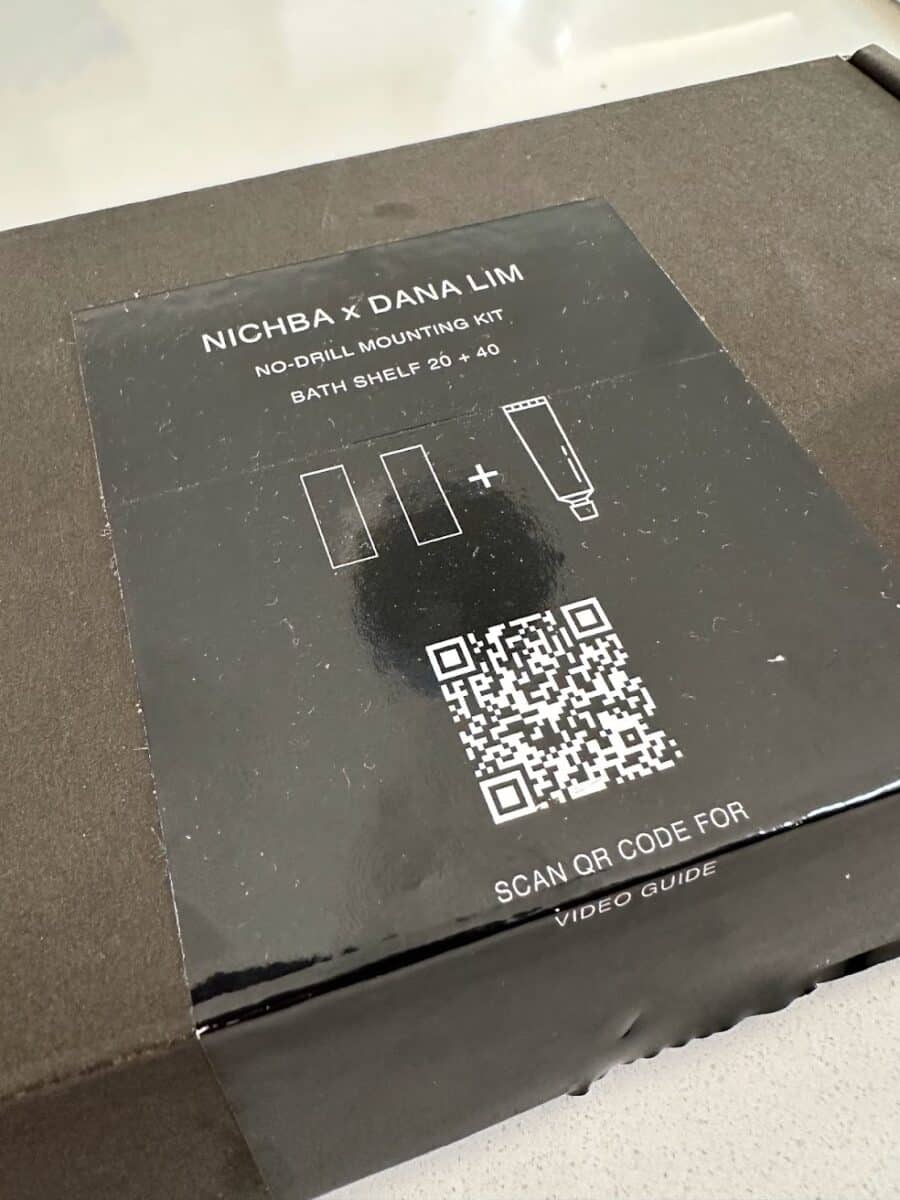NICHBA design erfaring test badehylde skraber bath shelf 40