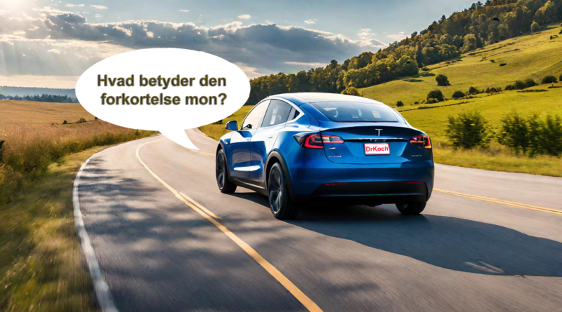 hvad betyder forkortelse af Tesla forkortelser TM3 TMY SuC SoC m.m.