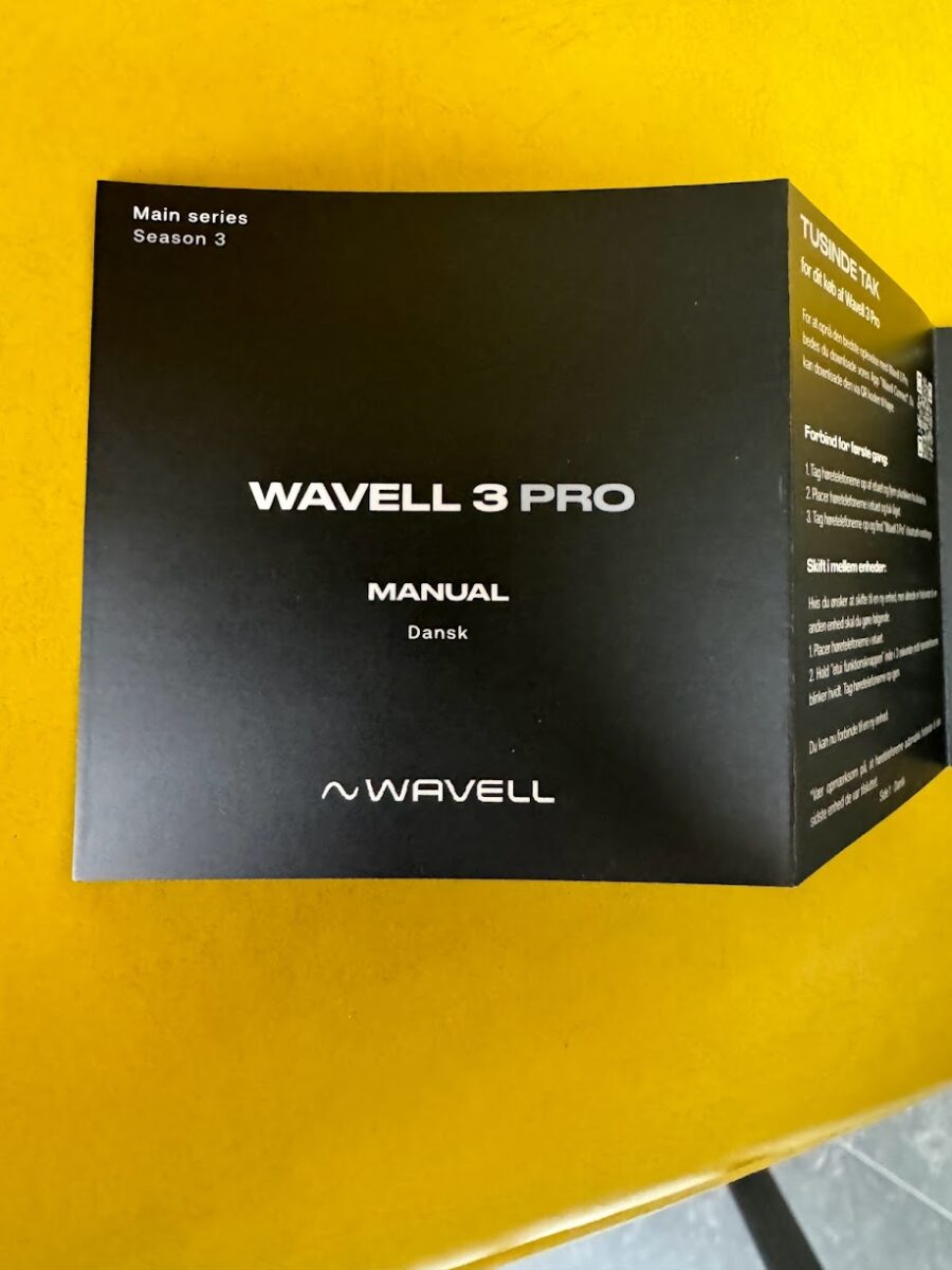 manual  wavell 3 pro anmeldelse rabat erfaring med er de gode aktiv støjdæmpning active noise cancellation cancelling brugsanvisning