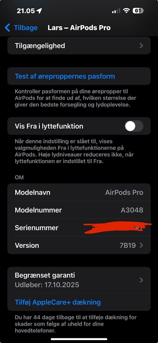 test AirPods Pro 2 review anmeldelse af air pods 2 pro støjdæmpning erfaring sport og løb øredutter passer ikke skum til løb sidder løst høretest høreapparat smart