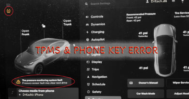 TPMS error bluetooth phone key not working how to fix warning wheel pressure low no signal from tpms-sensors ingen signal fra dæktryk sensor fejl på min lufttrykssensor og min telefonnøgle virker ikke