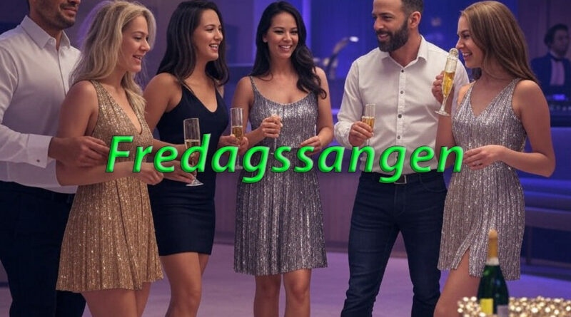 fredagssangen tæskeholdet akkorder tekst AI billede