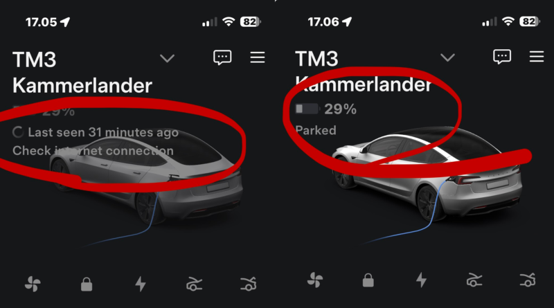 tesla fejl internet forbindelse ingen adgang til app problemer med model 3 y s x