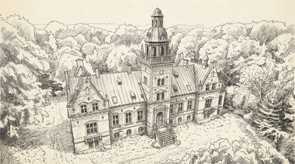 Hesbjerg Slot hvad hedder slottet fra valdes jul valtes fynsk herregård i julekalenderen julekalender tv2 2025