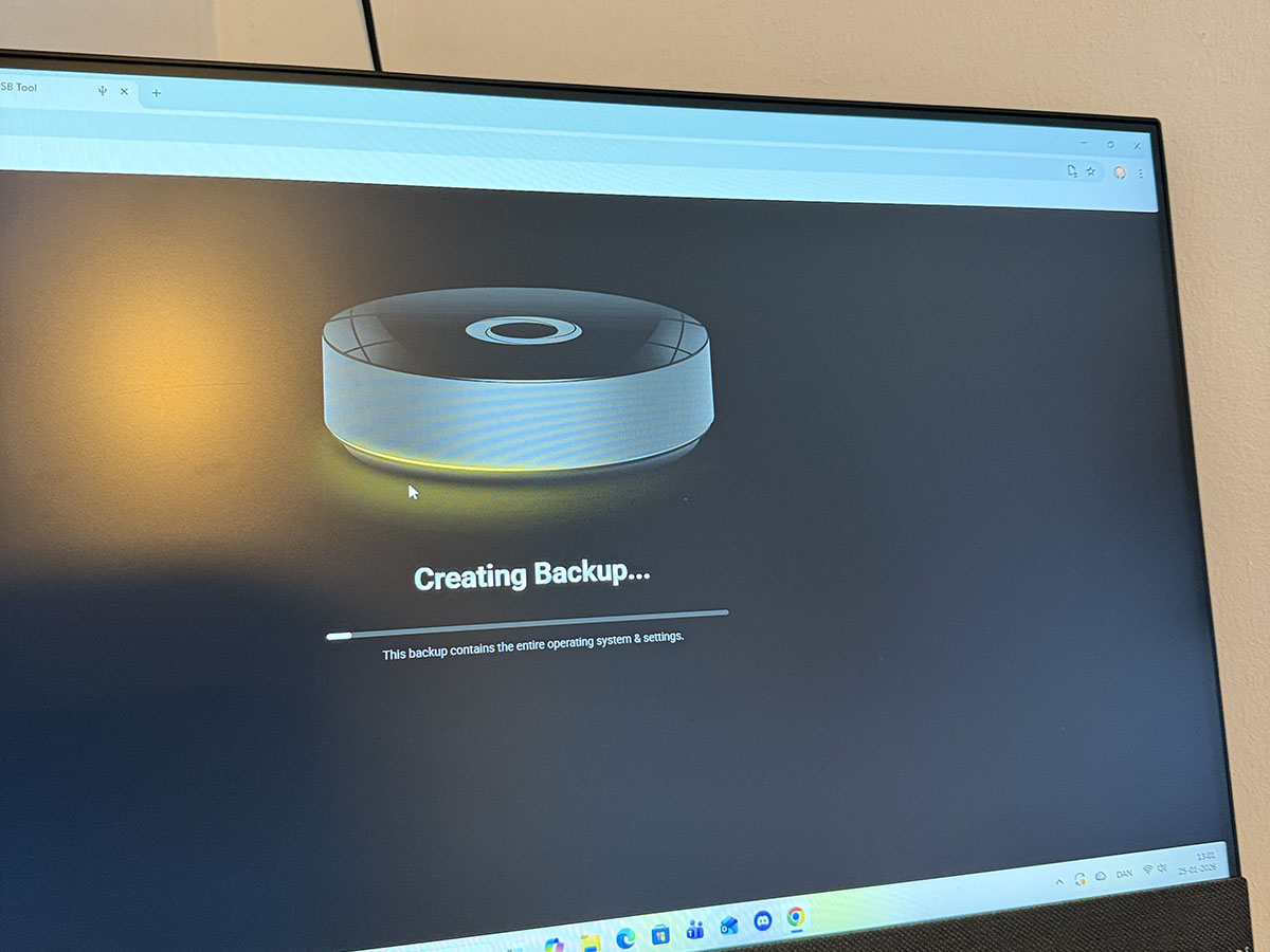 enter DFU homey pro 2023 backup successful upgrade more ram and hdd backup