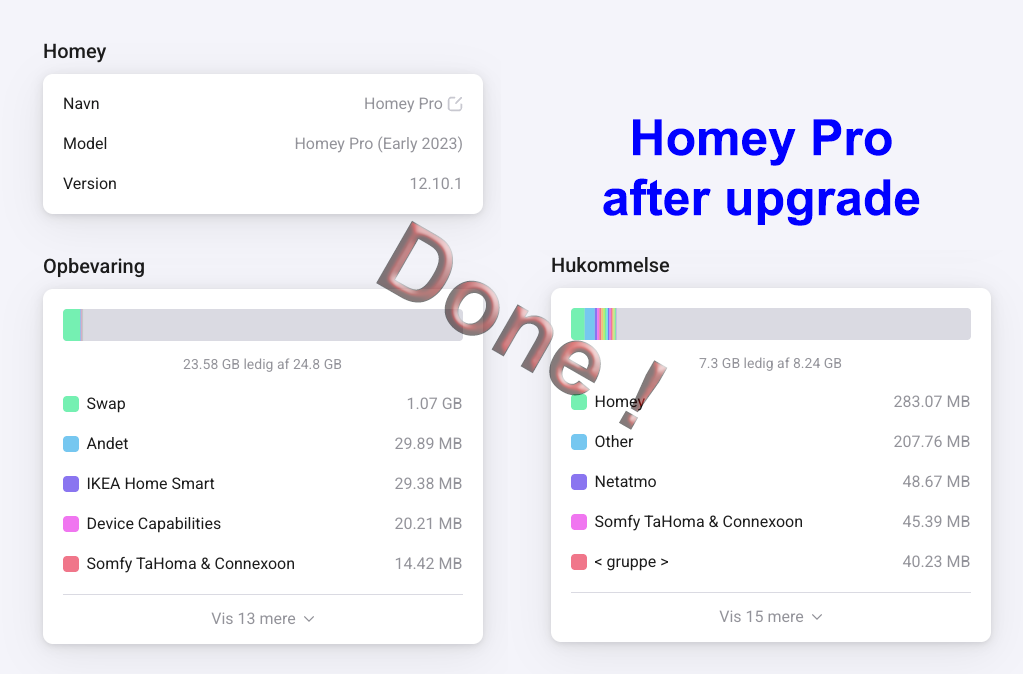 upgrade homey pro 2023 2026 to more ram and harddrive easy installation error ssh connection refused windows 11 or 10