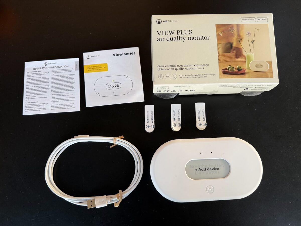 airthings view plus anmeldelse test radonm&aring;ling hjemmem&aring;ling radon co2 fugtighedsm&aring;ler pr&aelig;cision review