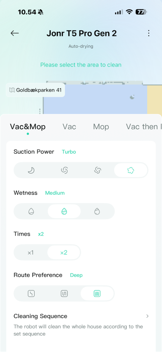 Robotst&oslash;vsuger med gulvvaskefunktion moppe test af JONR T5 Pro Gen 2 anmeldese virker det? erfaring med