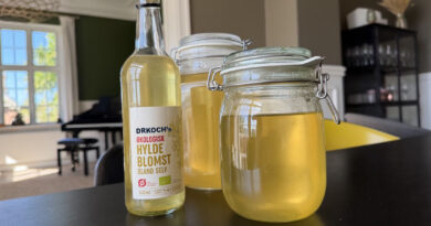 opskrift på hjemmelavet hyldeblomstsaft