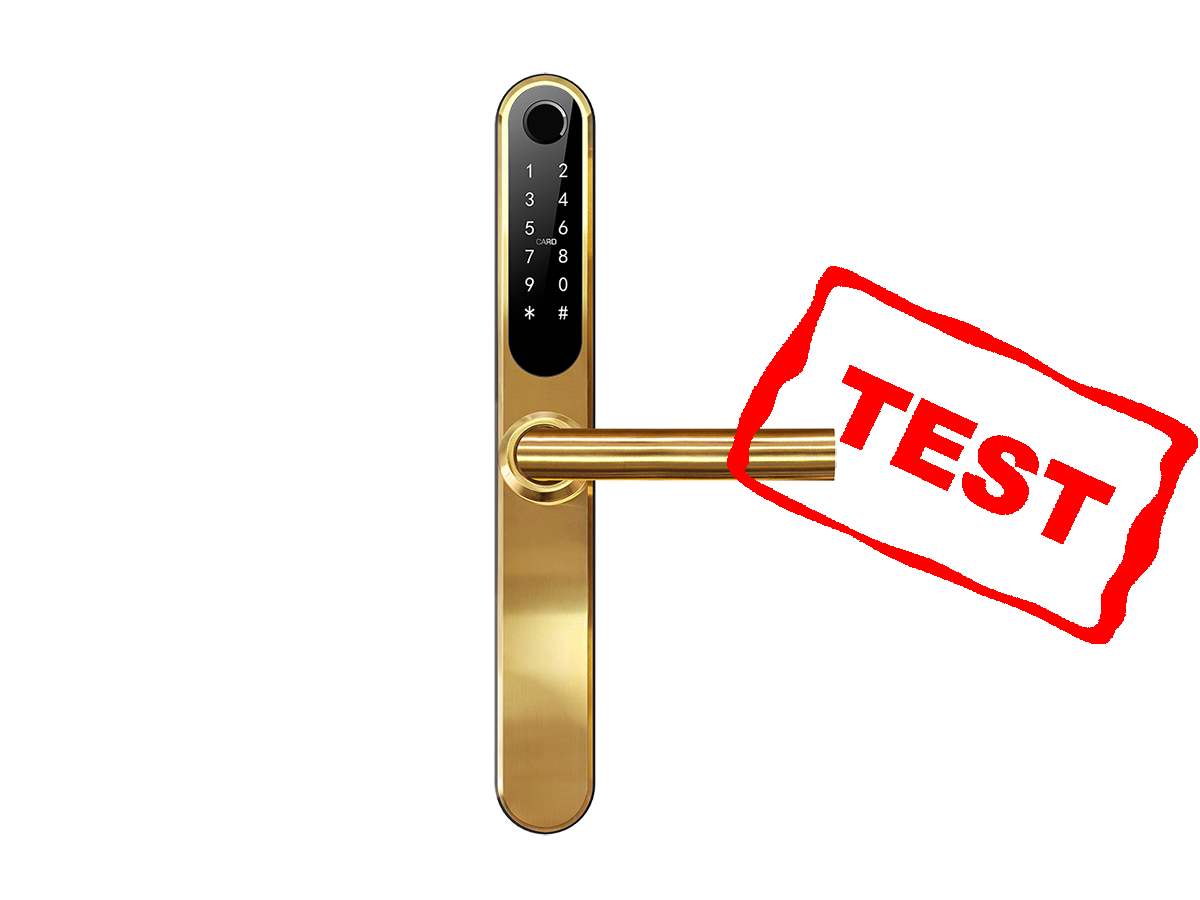 test af kodelås med fingeraftryk erfaring med Zafe T-lock messing smal profil Jasa GUARD L2 test TT-lock