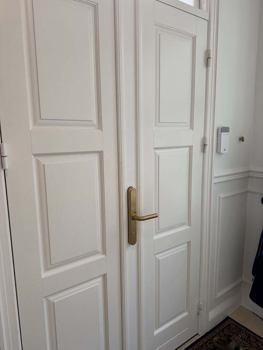 Anmeldelse og test af kodel&aring;s med fingeraftryk erfaring med Zafe T-lock messing smal profil Jasa guard L2 TT-lock montering g&oslash;r det selv DIY