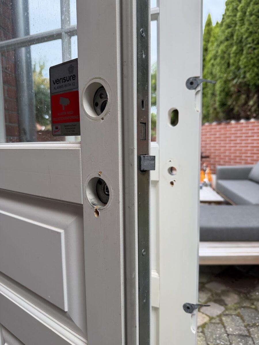 Anmeldelse og test af kodel&aring;s med fingeraftryk erfaring med Zafe T-lock messing smal profil Jasa guard L2 TT-lock montering g&oslash;r det selv DIY